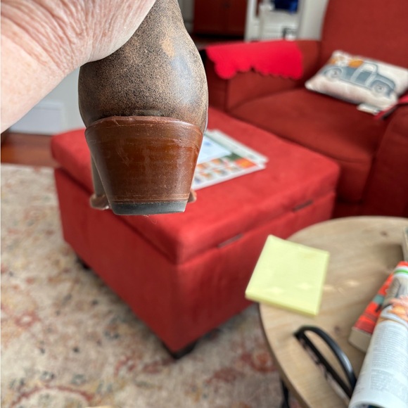 CORRAL Distressed Naham Stitched Leather Snip toe boots 7.5. - Picture 13 of 16